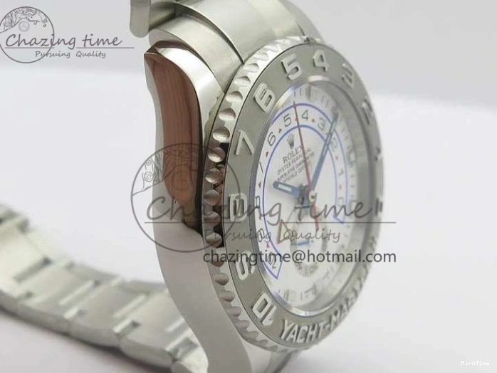 MiroTime 1218 Breathable YachtMaster II 116689 SS JF 1:1 Best Edition White Dial Blue On SS Bracelet A 3578